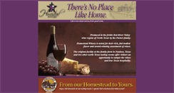 Desktop Screenshot of homesteadwinery.com